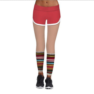 Printed Fitness Pencil Pants